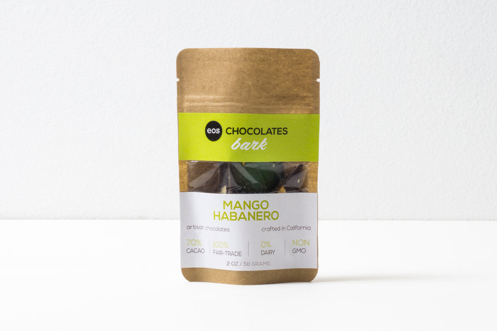 Dark Chocolate Mango - Habanero Bark - Eos Chocolates